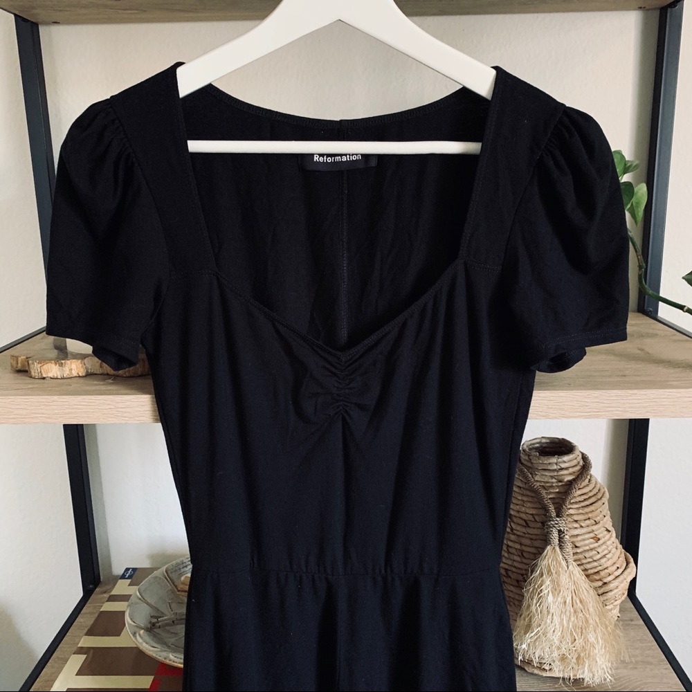 SOLD. Reformation Kiera Midi Dress w/ Pockets - Picture 4 of 6
